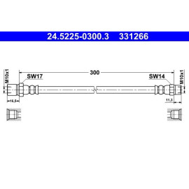 Bremsschlauch 24.5225-0300.3
