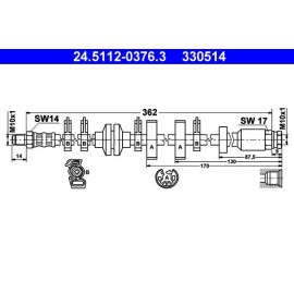 Bremsschlauch 24.5112-0376.3