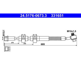 Bremsschlauch 24.5176-0673.3