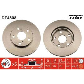 Bremsscheibe DF4808 Bremsscheibe DF4808