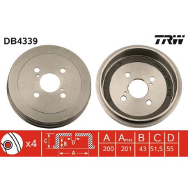 Bremstrommel DB4339 Bremstrommel DB4339