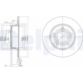 Bremsscheibe BG3672 Bremsscheibe BG3672