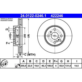Bremsscheibe 24.0122-0246.1