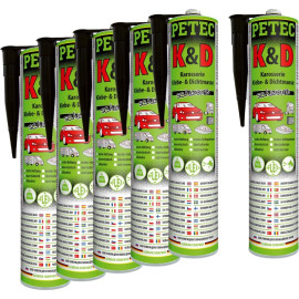PETEC 94730 Karosserieklebstoff K&D Karosseriedichtmasse schwarz 310ml PETEC 94730 Karosserieklebstoff K&D Karosseriedichtmasse schwarz 310ml