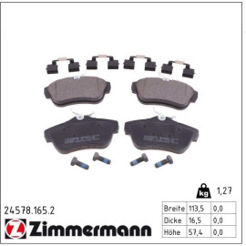 Bremsbelagsatz, Scheibenbremse 24578.165.2 Bremsbelagsatz, Scheibenbremse 24578.165.2