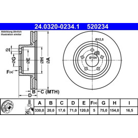 Bremsscheibe 24.0320-0234.1