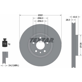 Bremsscheibe 92074003 Bremsscheibe 92074003