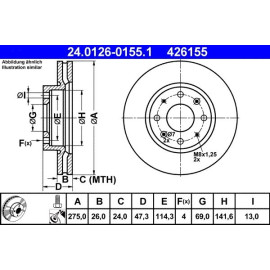 Bremsscheibe 24.0126-0155.1