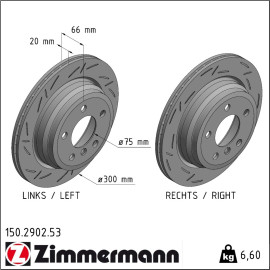 ZIMMERMANN 150.2902.53 Bremsscheibe 300mm für BMW 3er, 4er, 6/5, 5x120, innenbelüftet, geschlitzt, beschichtet, hochgekohlt ZIMMERMANN 150.2902.53 Bremsscheibe 300mm für BMW 3er, 4er, 6/5, 5x120, innenbelüftet, geschlitzt, beschichtet, hochgekohlt