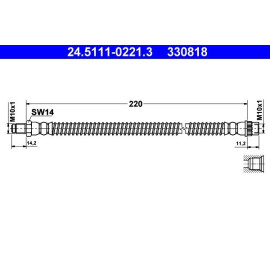 Bremsschlauch 24.5111-0221.3