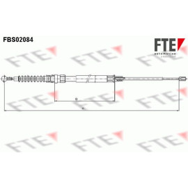 Seilzug, Feststellbremse 9250084 Seilzug, Feststellbremse 9250084