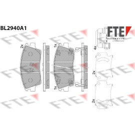 Bremsbelagsatz, Scheibenbremse 9011184 Bremsbelagsatz, Scheibenbremse 9011184