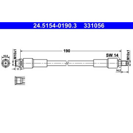 Bremsschlauch 24.5154-0190.3