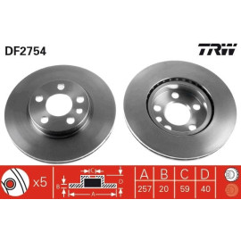 Bremsscheibe DF2754 Bremsscheibe DF2754