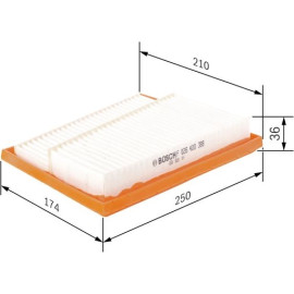 BOSCH F 026 400 388 Luftfilter