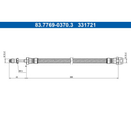 Bremsschlauch 83.7769-0370.3