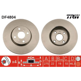 Bremsscheibe DF4804