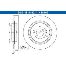 Bremsscheibe 24.0118-0162.1