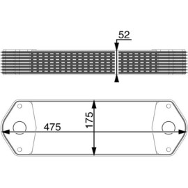 Ölkühler, Motoröl CLC 11 000P Ölkühler, Motoröl CLC 11 000P