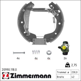 Bremsbackensatz 20990.119.8 Bremsbackensatz 20990.119.8