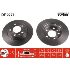 Bremsscheibe DF2777 Bremsscheibe DF2777