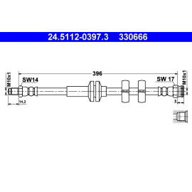 Bremsschlauch 24.5112-0397.3