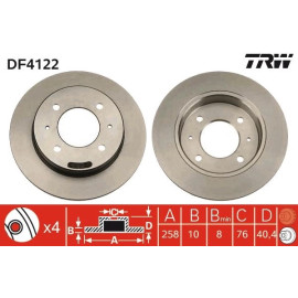 Bremsscheibe DF4122 Bremsscheibe DF4122