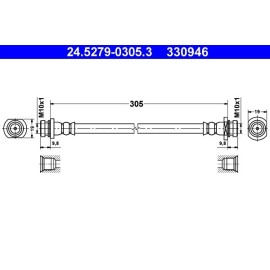 Bremsschlauch 24.5279-0305.3