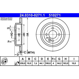 Bremsscheibe 24.0310-0271.1