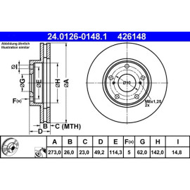 Bremsscheibe 24.0126-0148.1