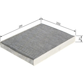 Filter, Innenraumluft 1 987 435 596 Filter, Innenraumluft 1 987 435 596