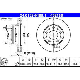 Bremsscheibe 24.0132-0188.1