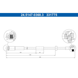 Bremsschlauch 24.5147-0368.3