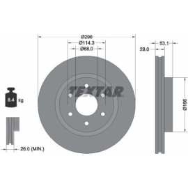 Bremsscheibe 92285803 Bremsscheibe 92285803