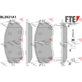 Bremsbelagsatz, Scheibenbremse 9011164 Bremsbelagsatz, Scheibenbremse 9011164