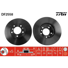 Bremsscheibe DF2558 Bremsscheibe DF2558