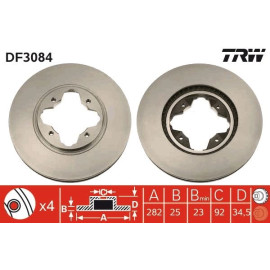 Bremsscheibe DF3084