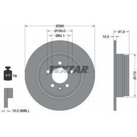 Bremsscheibe 92103500 Bremsscheibe 92103500