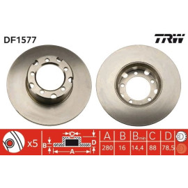 Bremsscheibe DF1577 Bremsscheibe DF1577
