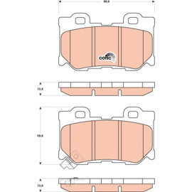 Bremsbelagsatz, Scheibenbremse GDB3515 Bremsbelagsatz, Scheibenbremse GDB3515