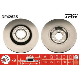 Bremsscheibe DF4262S Bremsscheibe DF4262S