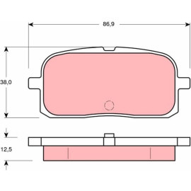 Bremsbelagsatz, Scheibenbremse GDB3225 Bremsbelagsatz, Scheibenbremse GDB3225