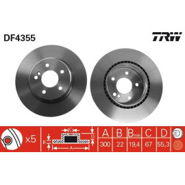Bremsscheibe DF4355