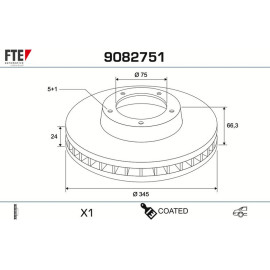 Bremsscheibe 9082751 Bremsscheibe 9082751