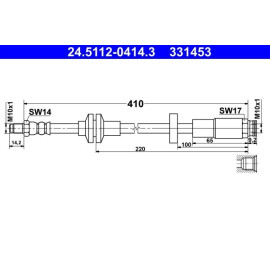 Bremsschlauch 24.5112-0414.3