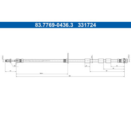 Bremsschlauch 83.7769-0436.3