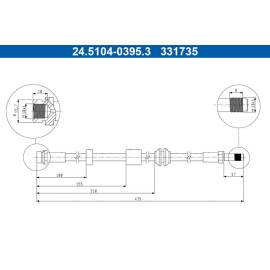 Bremsschlauch 24.5104-0395.3
