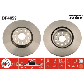 Bremsscheibe DF4059 Bremsscheibe DF4059