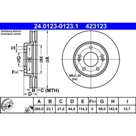 Bremsscheibe 24.0123-0123.1