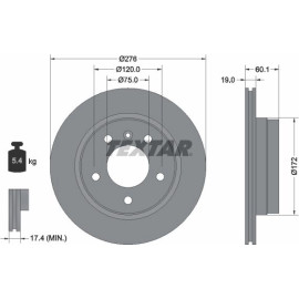 Bremsscheibe 92072403 Bremsscheibe 92072403